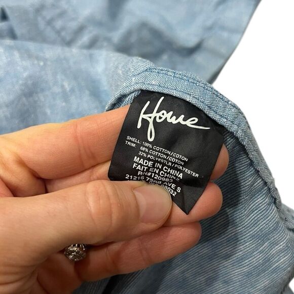 Howe Blue Heather Multimedia Button Down Shirt XL - Picture 5 of 5